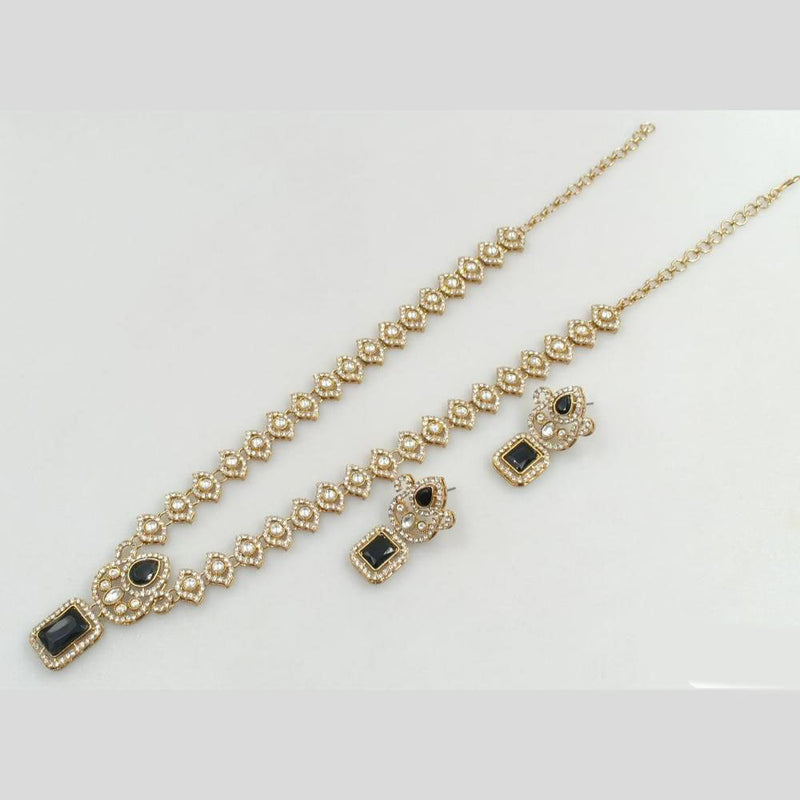 JCM Gold Plated Austrian Stone Long Necklace Set