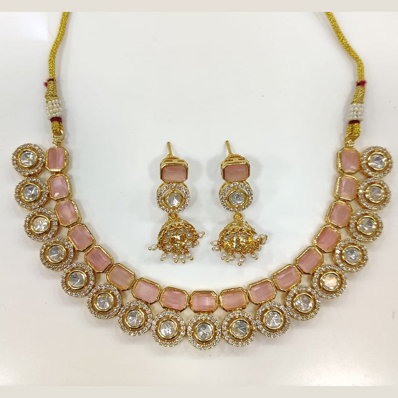 JCM Gold Plated Crystal And Austrian Stone Necklace Set