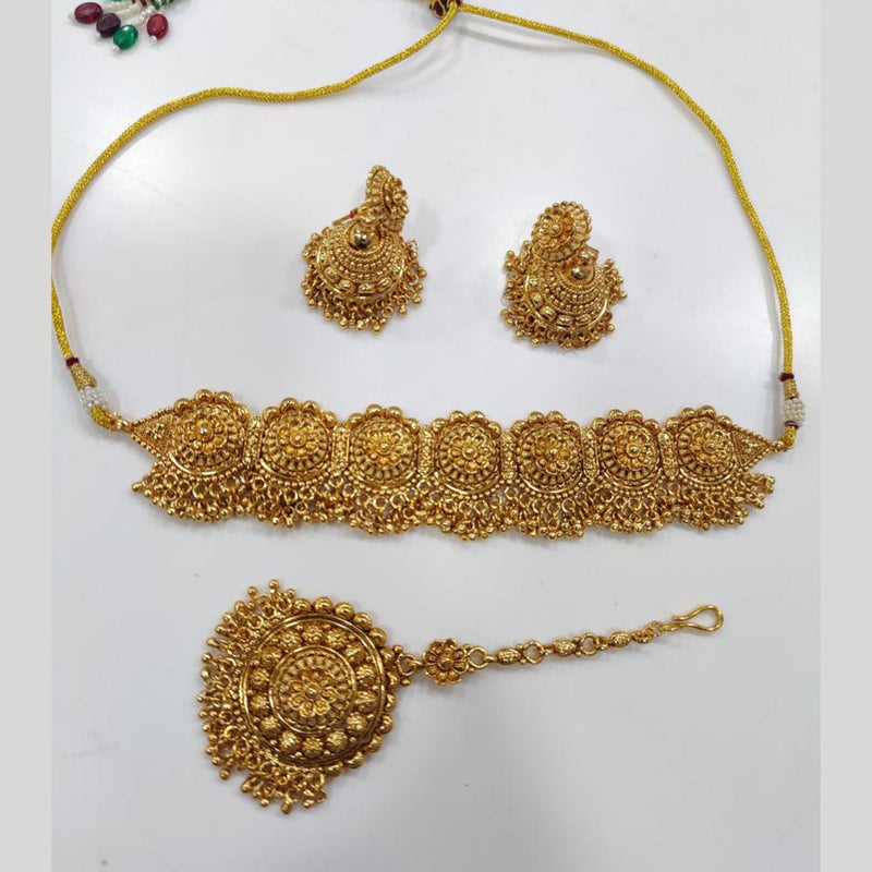 JCM Gold Plated Choker Necklace Set