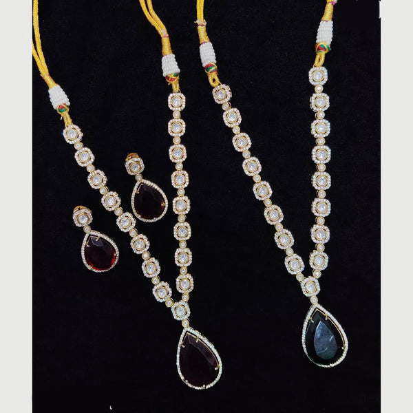 JCM Gold Plated Crystal And Austrian Stone Necklace Set