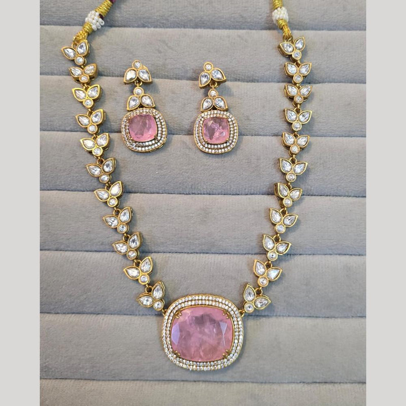 JCM Gold Plated Crystal And Austrian Stone Necklace Set