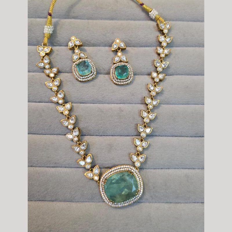 JCM Gold Plated Crystal And Austrian Stone Necklace Set