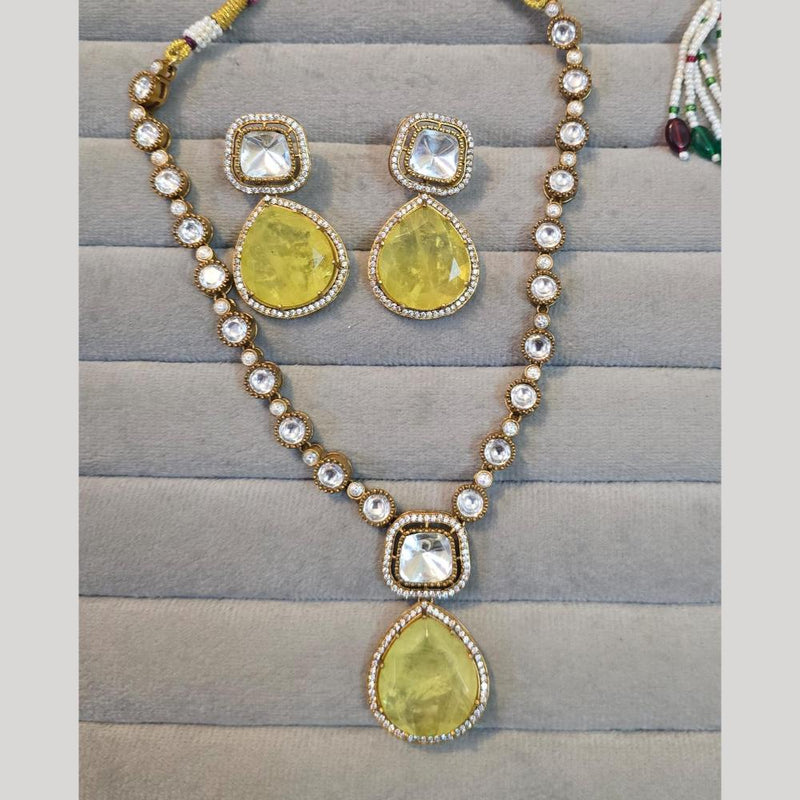 JCM Gold Plated Crystal And Austrian Stone Necklace Set