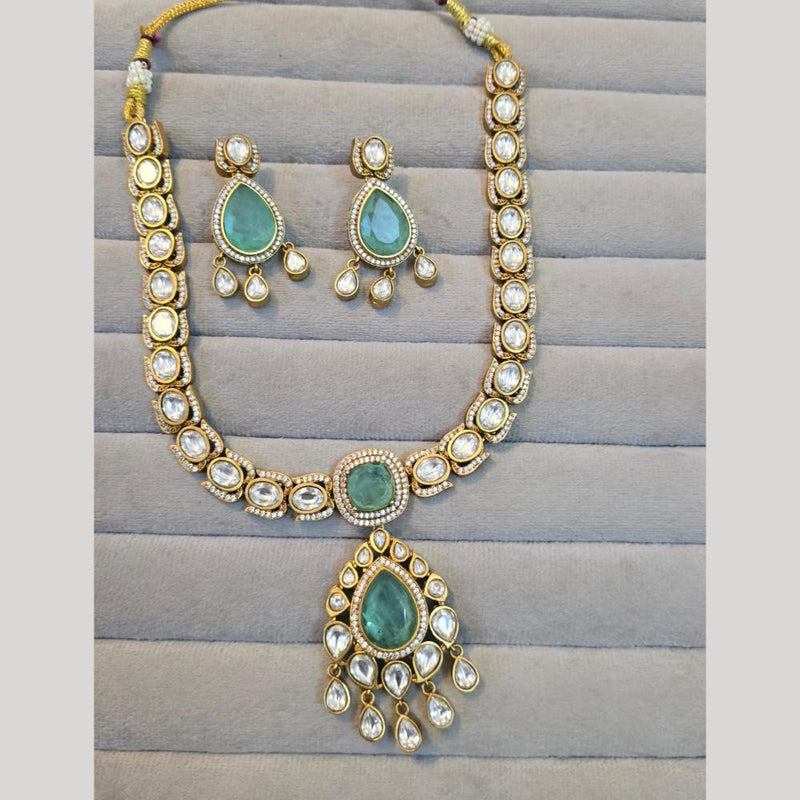 JCM Gold Plated Crystal And Austrian Stone Necklace Set