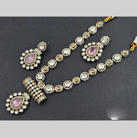 JCM Gold Plated Crystal Stone Necklace Set