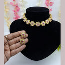 JCM Gold Plated Kundan Stone Choker Necklace Set