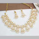JCM Gold Plated Crystal And Pota Stone Necklace Set