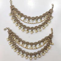 JCM Gold Plated Traditional Pearl and Crystal Kanchain