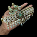 JCM Traditional Gold Plated Kundan & Beads Festive Jewelry Collection Choker Neckalce Set