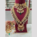 JCM Gold Plated Kundan Long Necklace Set