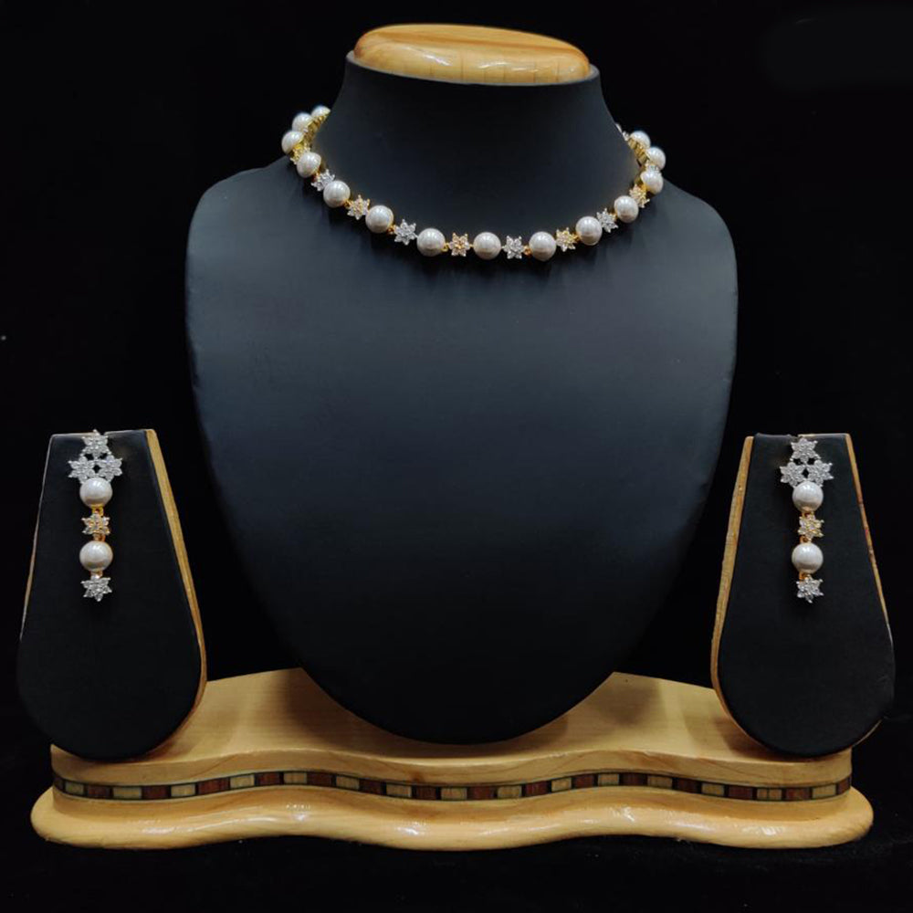 JCM Gold Plated Austrain Stone Necklace Set