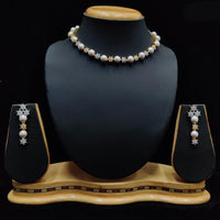 JCM Gold Plated Austrain Stone Necklace Set