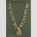 JCM Gold Plated Pota Stone Long Necklace Set