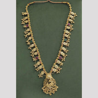 JCM Gold Plated Pota Stone Long Necklace Set