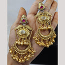 JCM Gold Plated Pota Stone Dangler Earrings
