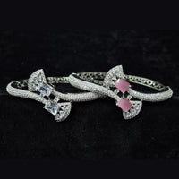 JCM Silver Plated Radiant American Diamond Perfect for Weddings & Parties Bracelets