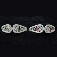 JCM Silver Plated Radiant American Diamond Perfect for Weddings & Parties Bracelets