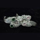 JCM Silver Plated Radiant American Diamond Perfect for Weddings & Parties Bracelets