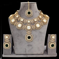 JCM Gold Plated Kundan Necklace Set