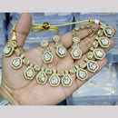 JCM  Gold Plated Polki Kundan Stone Necklace Set