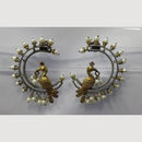 JCM 2 Tone Plated Dangler Earrings