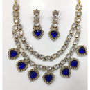 JCM Gold Plated Crystal Stone Necklace Set
