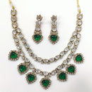 JCM Gold Plated Crystal Stone Necklace Set