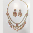 JCM Gold Plated American Diamonds Necklace Set