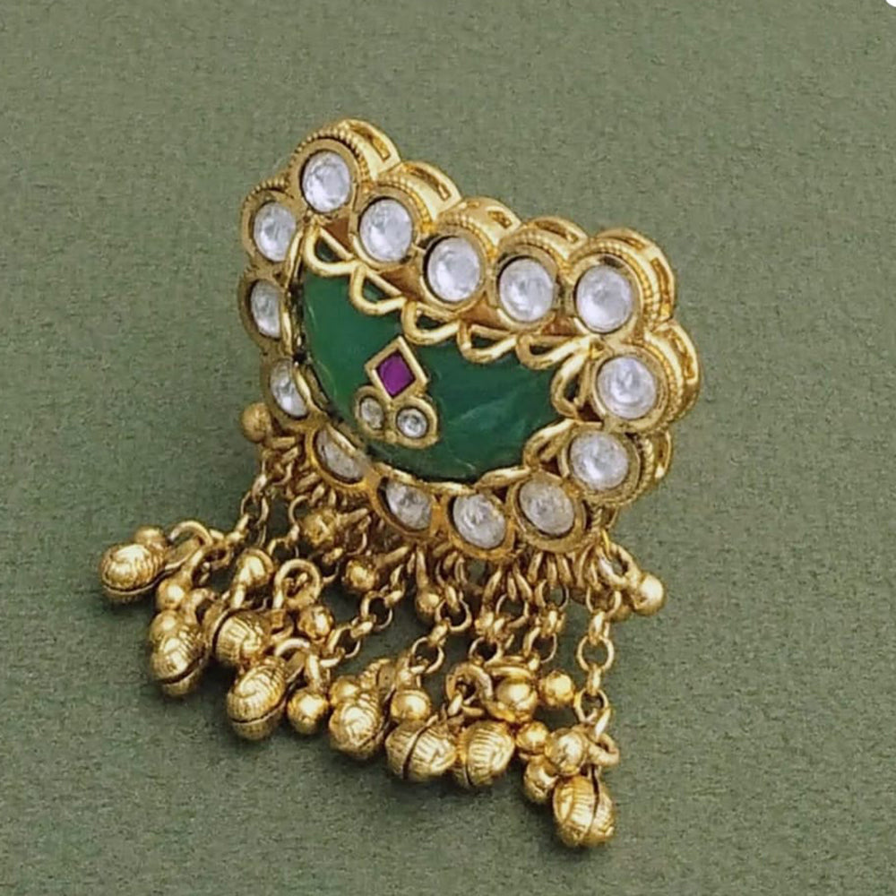 JCM Gold Plated Pota Stone Ring