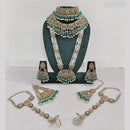 JCM Gold Plated Crystal Pearl And Beads Bridal Set