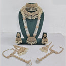 JCM Gold Plated Crystal Pearl And Beads Bridal Set