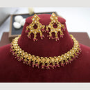 JCM Classic Crystal Stone And Pearls Royal Look Necklace Set