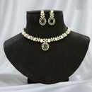 JCM Polki Kundan And American Diamond Necklace Set 