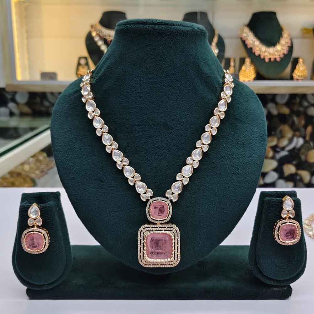 JCM Polki Kundan Necklace Set