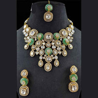 JCM Polki Kundan Stone Necklace Set