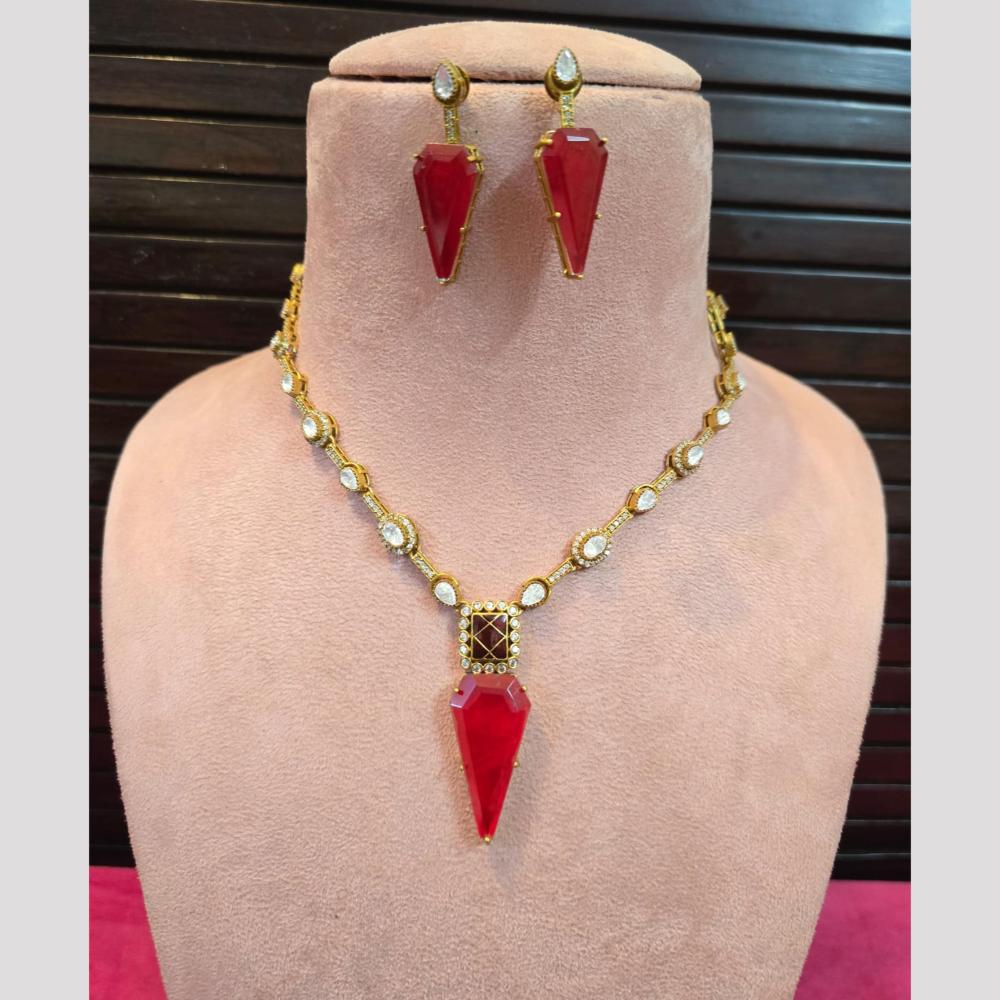 JCM Polki Kundan Necklace Set
