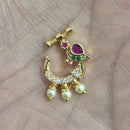 JCM Austrian Stone And Beads Nose Ring 