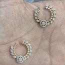 JCM Rhodium Austrian Stone Nose Ring 
