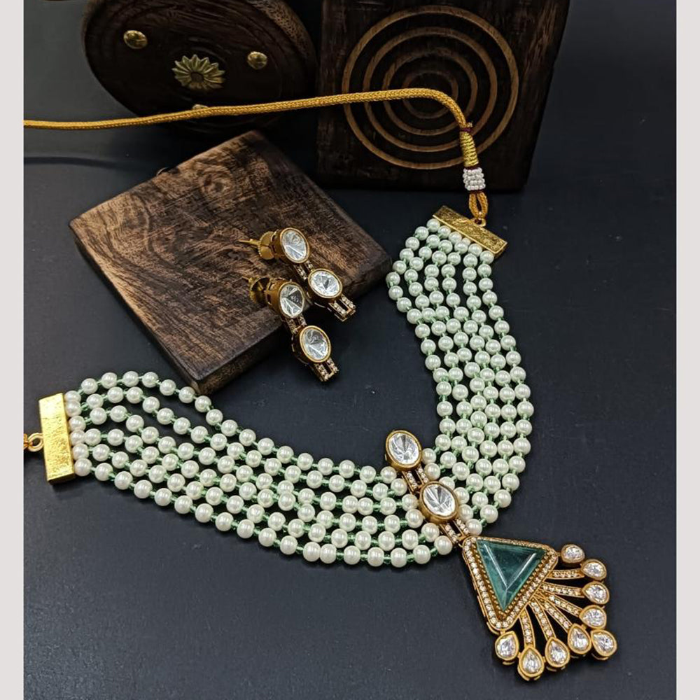 JCM Polki Kundan Necklace Set
