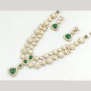 JCM Polki Kundan Stone Necklace Set