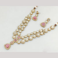 JCM Polki Kundan Stone Necklace Set