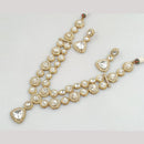 JCM Polki Kundan Stone Necklace Set