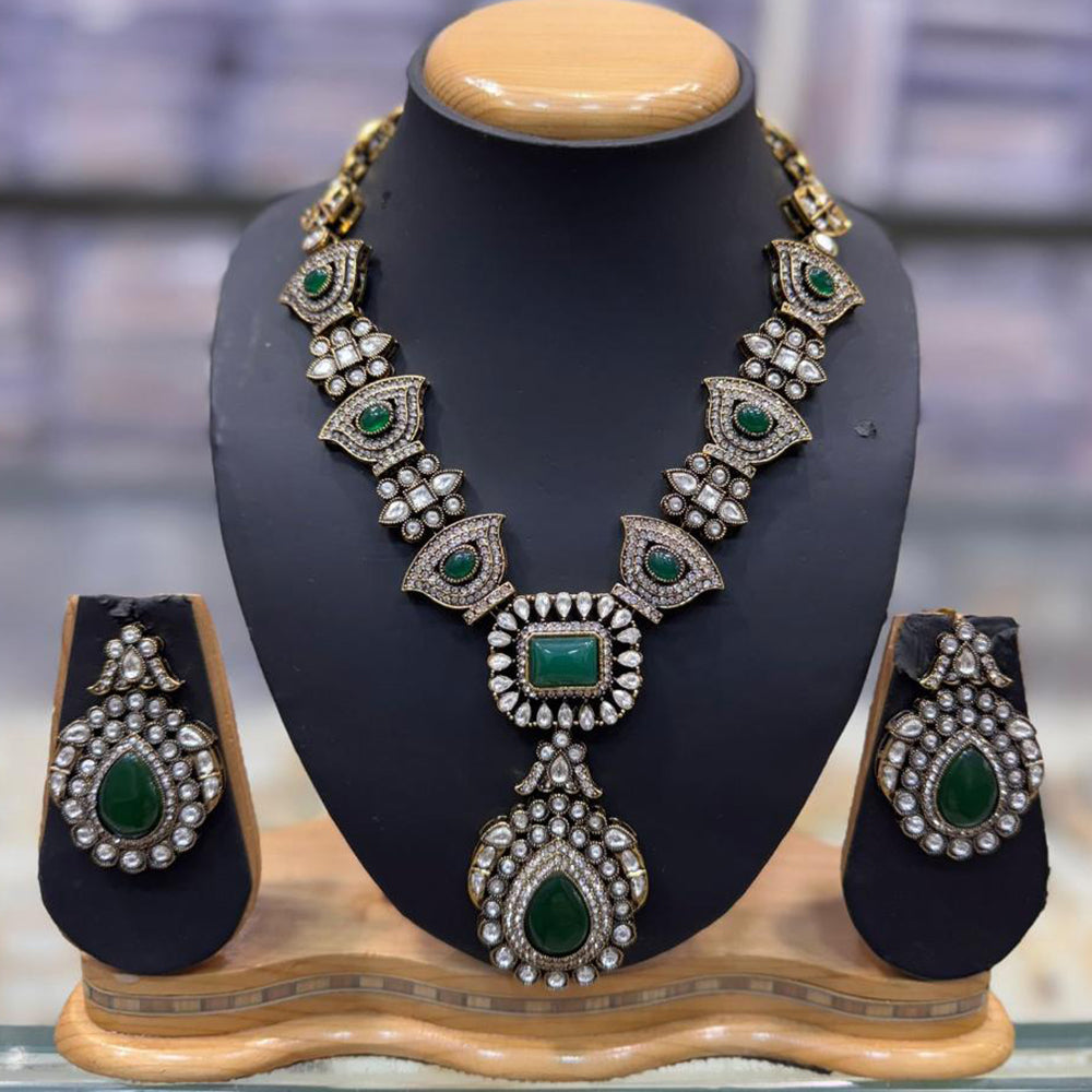 JCM Kundan Stone Necklace Set