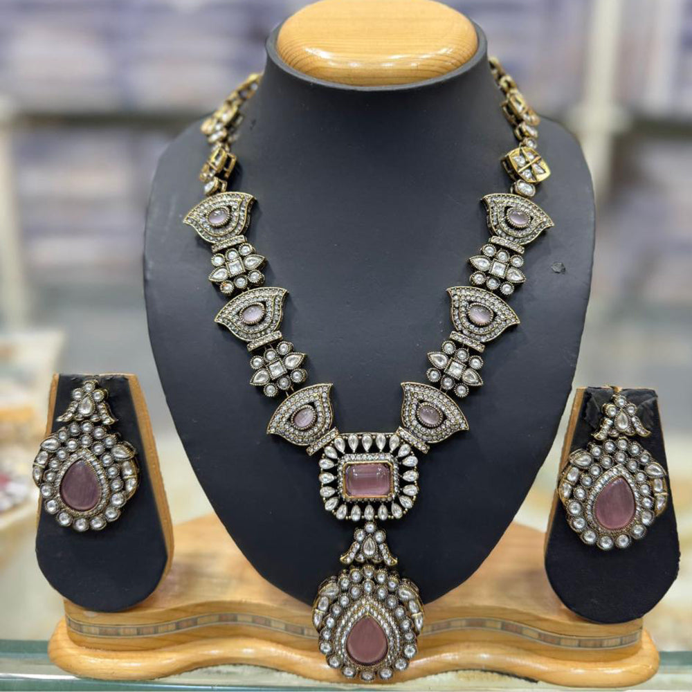 JCM Kundan Stone Necklace Set
