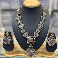 JCM Kundan Stone Necklace Set