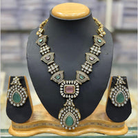 JCM Kundan Stone Necklace Set