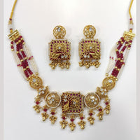 JCM Kundan And Pearl Necklace Set