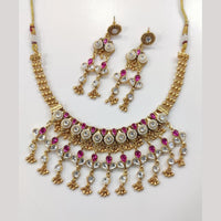JCM Kundan Stone Necklace Set