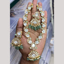JCM Polki Kundan Stone Necklace Set