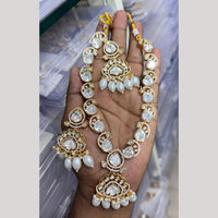 JCM Polki Kundan Stone Necklace Set
